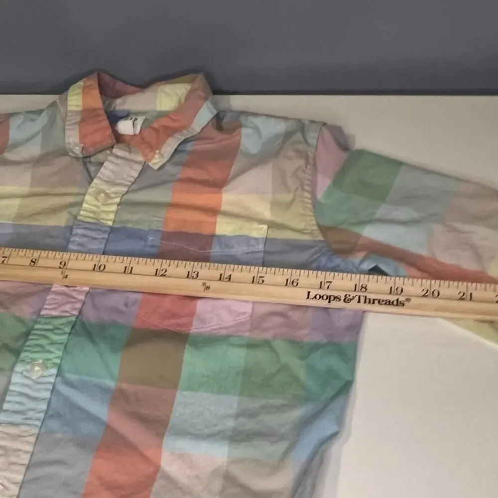 EUC Gap Kids Plaid Button Down - Boy's Size XL